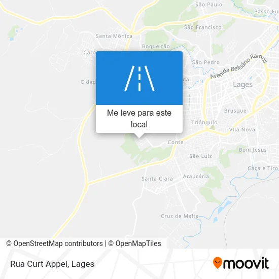 Rua Curt Appel mapa