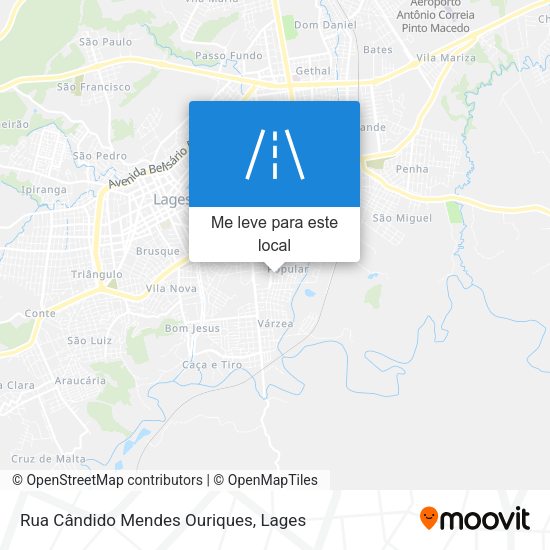 Rua Cândido Mendes Ouriques mapa