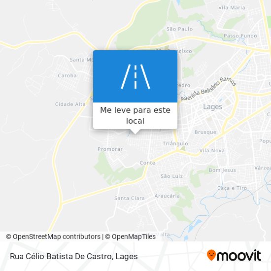 Rua Célio Batista De Castro mapa