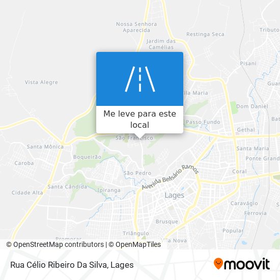 Rua Célio Ribeiro Da Silva mapa