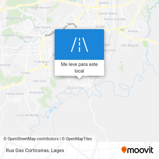 Rua Das Corticeiras mapa