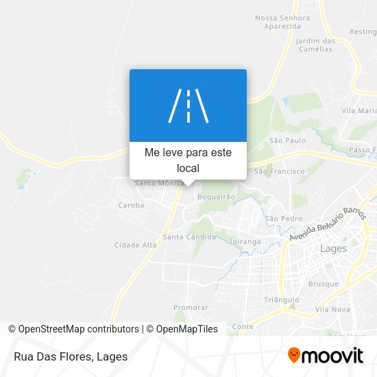Rua Das Flores mapa