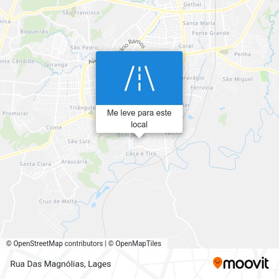 Rua Das Magnólias mapa