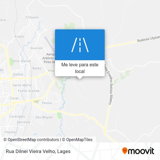 Rua Dilnei Vieira Velho mapa