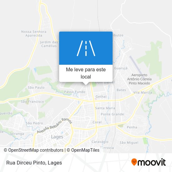 Rua Dirceu Pinto mapa