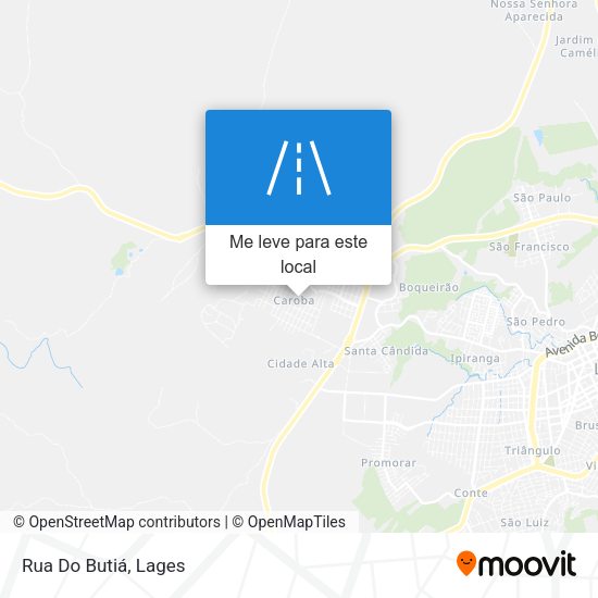 Rua Do Butiá mapa