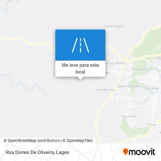 Rua Dones De Oliveira mapa