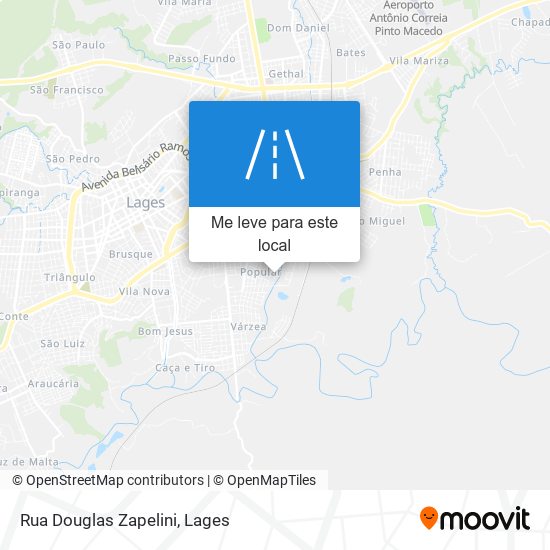 Rua Douglas Zapelini mapa