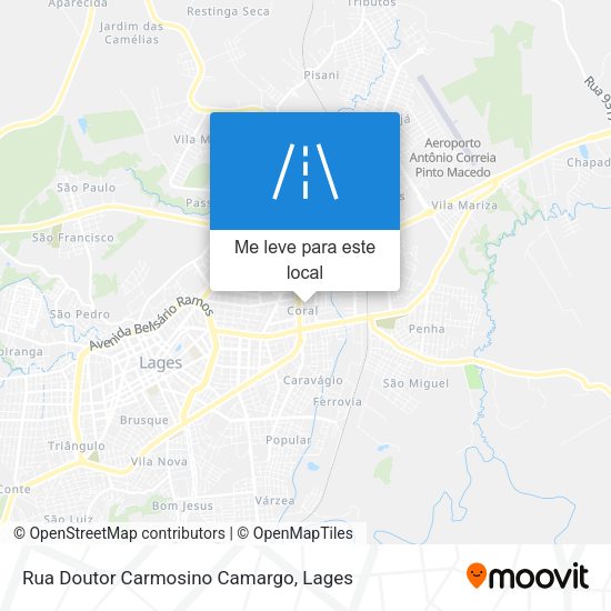 Rua Doutor Carmosino Camargo mapa