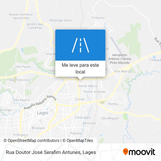 Rua Doutor José Serafim Antunes mapa