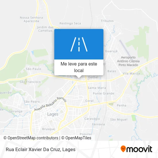 Rua Eclair Xavier Da Cruz mapa