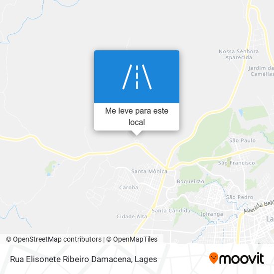 Rua Elisonete Ribeiro Damacena mapa
