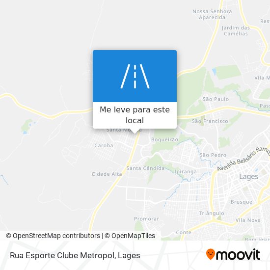 Rua Esporte Clube Metropol mapa