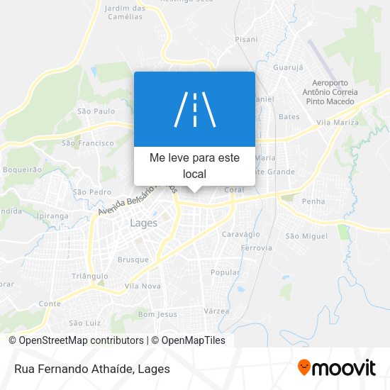 Rua Fernando Athaíde mapa