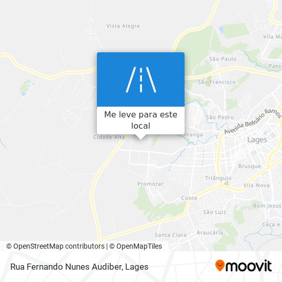 Rua Fernando Nunes Audiber mapa