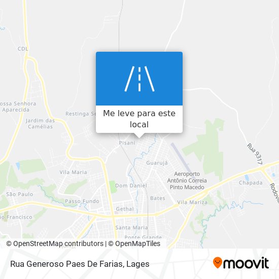 Rua Generoso Paes De Farias mapa