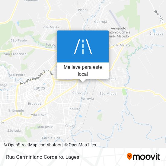 Rua Germiniano Cordeiro mapa
