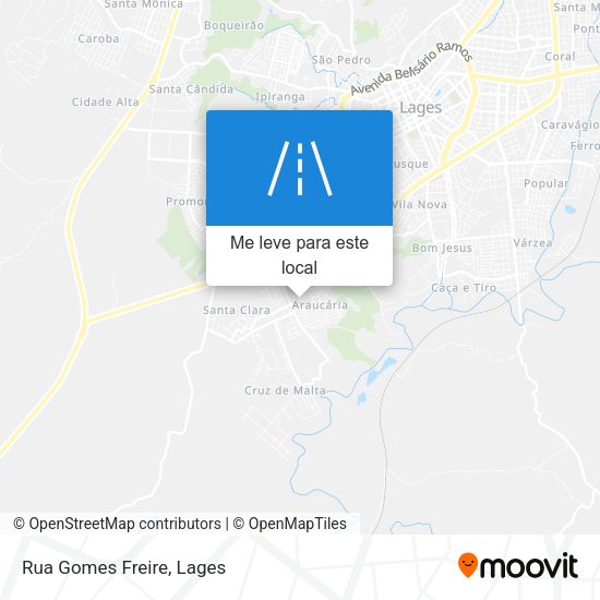 Rua Gomes Freire mapa