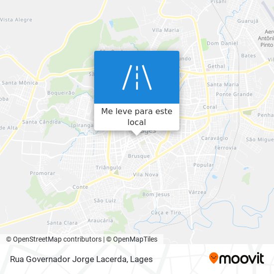 Rua Governador Jorge Lacerda mapa