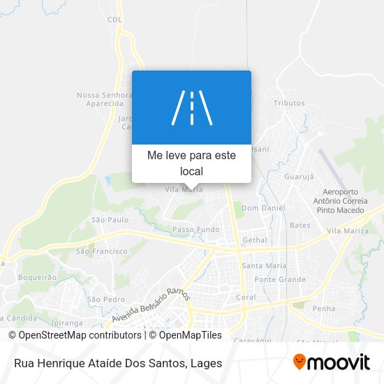 Rua Henrique Ataíde Dos Santos mapa