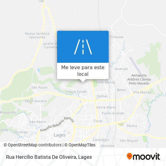 Rua Hercílio Batista De Oliveira mapa