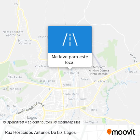 Rua Horacides Antunes De Liz mapa