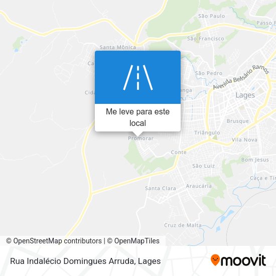Rua Indalécio Domingues Arruda mapa