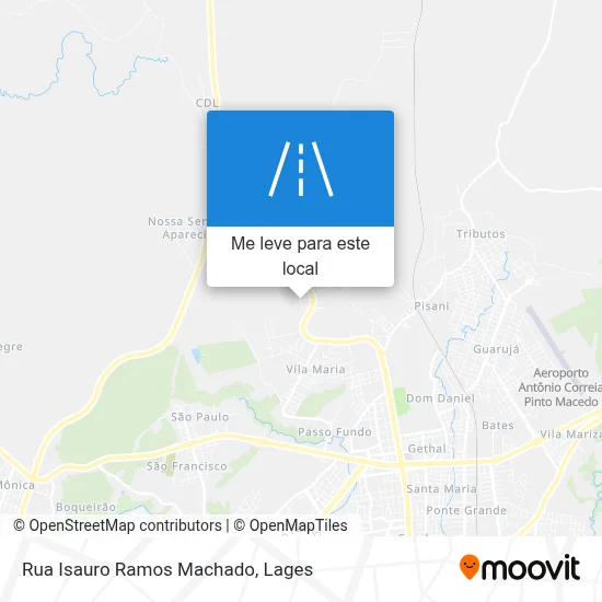 Rua Isauro Ramos Machado mapa