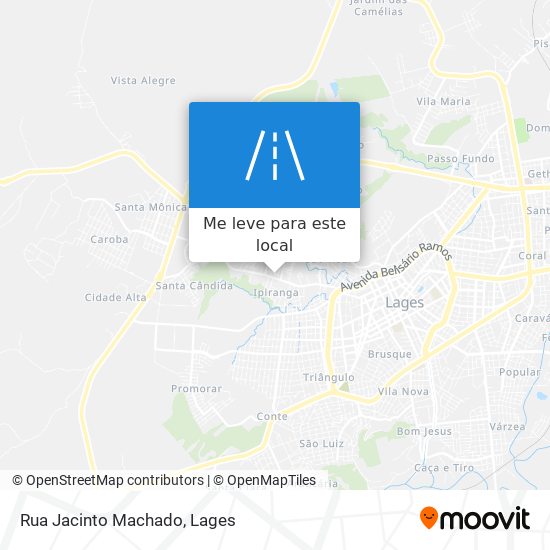 Rua Jacinto Machado mapa