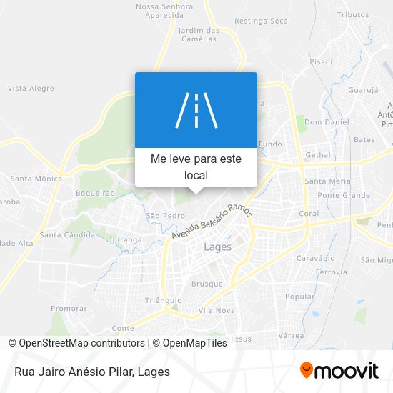 Rua Jairo Anésio Pilar mapa