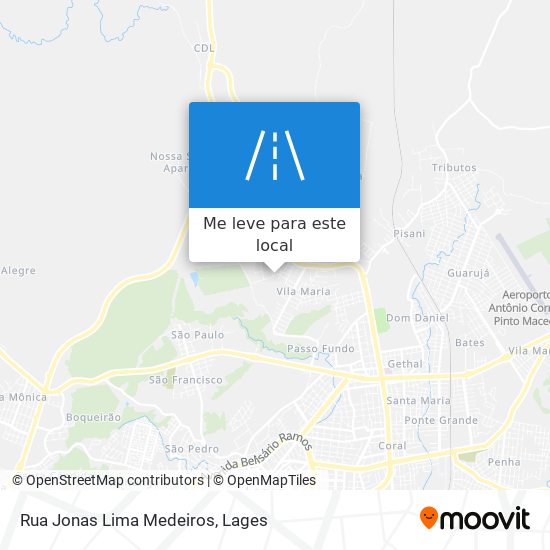 Rua Jonas Lima Medeiros mapa