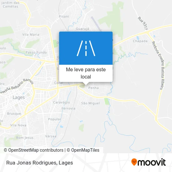 Rua Jonas Rodrigues mapa