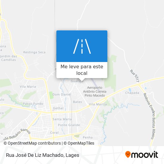 Rua José De Liz Machado mapa