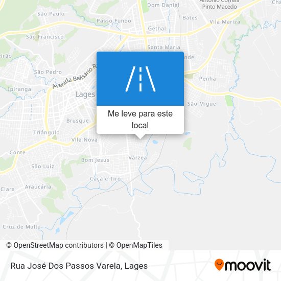Rua José Dos Passos Varela mapa