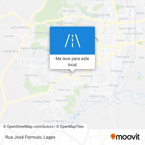 Rua José Formulo mapa
