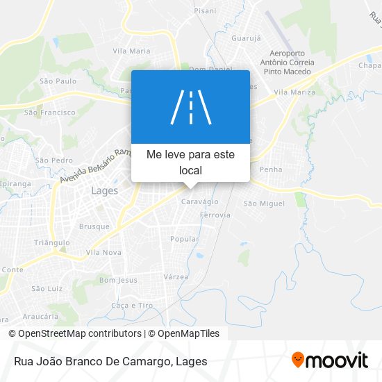 Rua João Branco De Camargo mapa