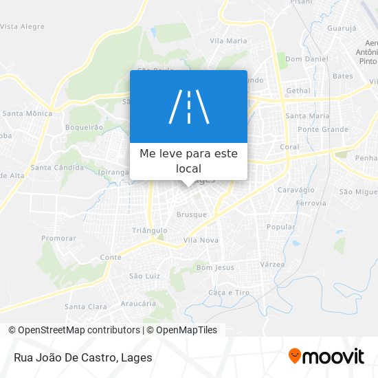 Rua João De Castro mapa