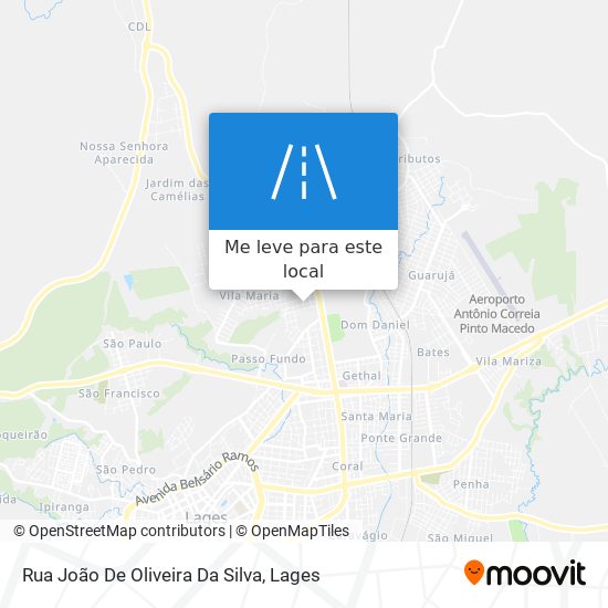 Rua João De Oliveira Da Silva mapa