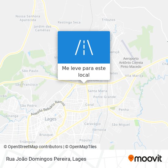 Rua João Domingos Pereira mapa