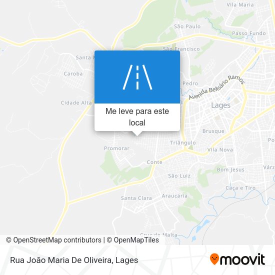 Rua João Maria De Oliveira mapa