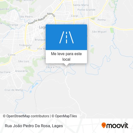 Rua João Pedro Da Rosa mapa
