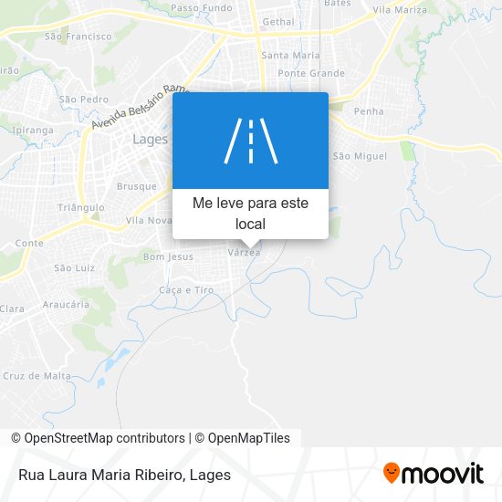 Rua Laura Maria Ribeiro mapa