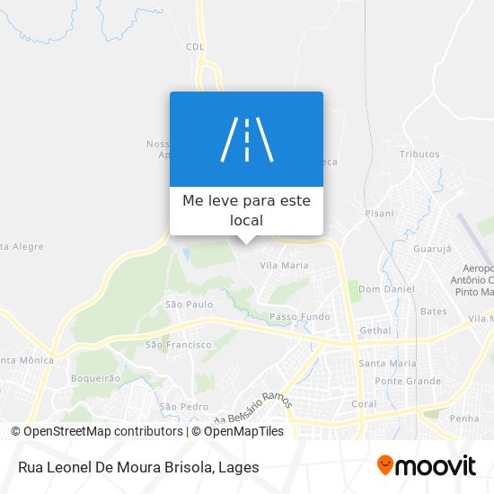 Rua Leonel De Moura Brisola mapa