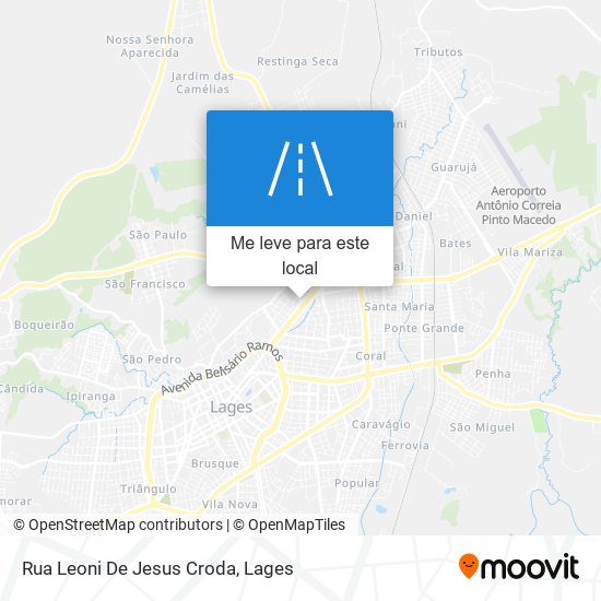 Rua Leoni De Jesus Croda mapa