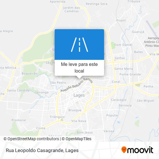 Rua Leopoldo Casagrande mapa