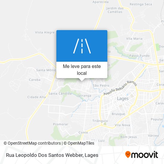 Rua Leopoldo Dos Santos Webber mapa