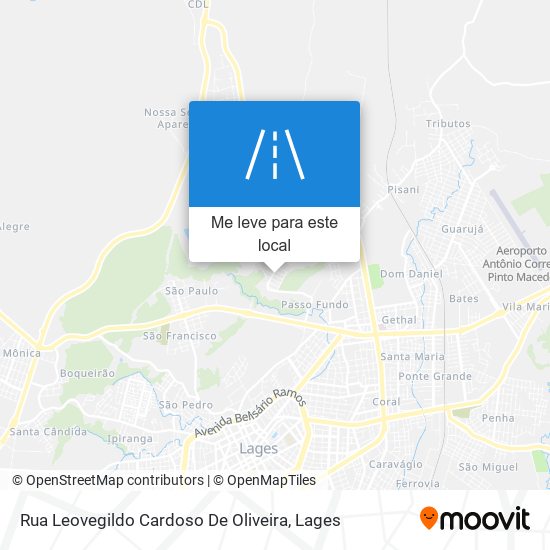 Rua Leovegildo Cardoso De Oliveira mapa