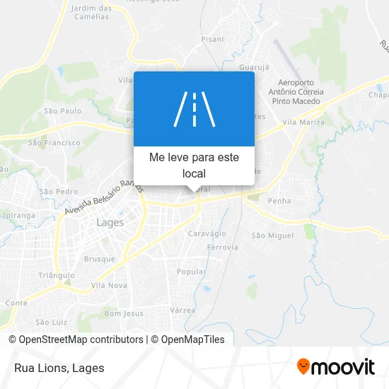 Rua Lions mapa