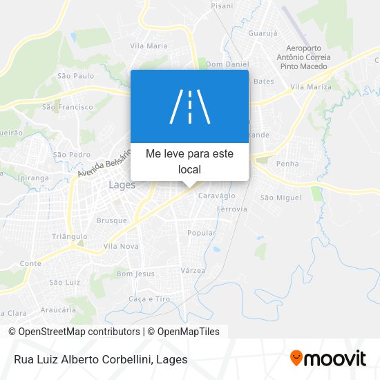Rua Luiz Alberto Corbellini mapa