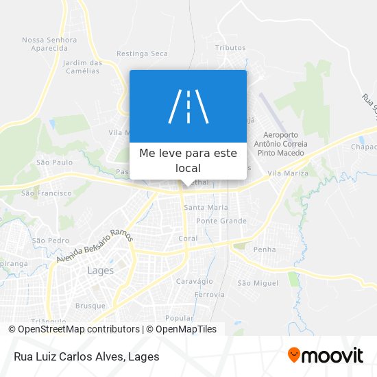 Rua Luiz Carlos Alves mapa